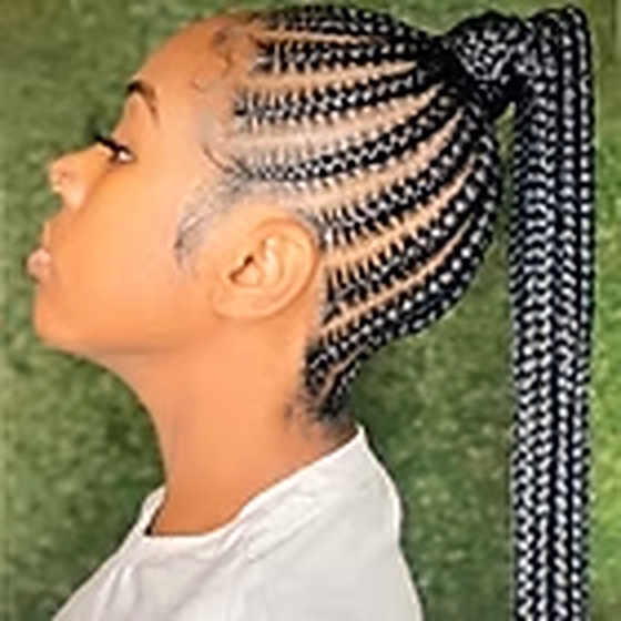 Stitch Cornrows Ponytail